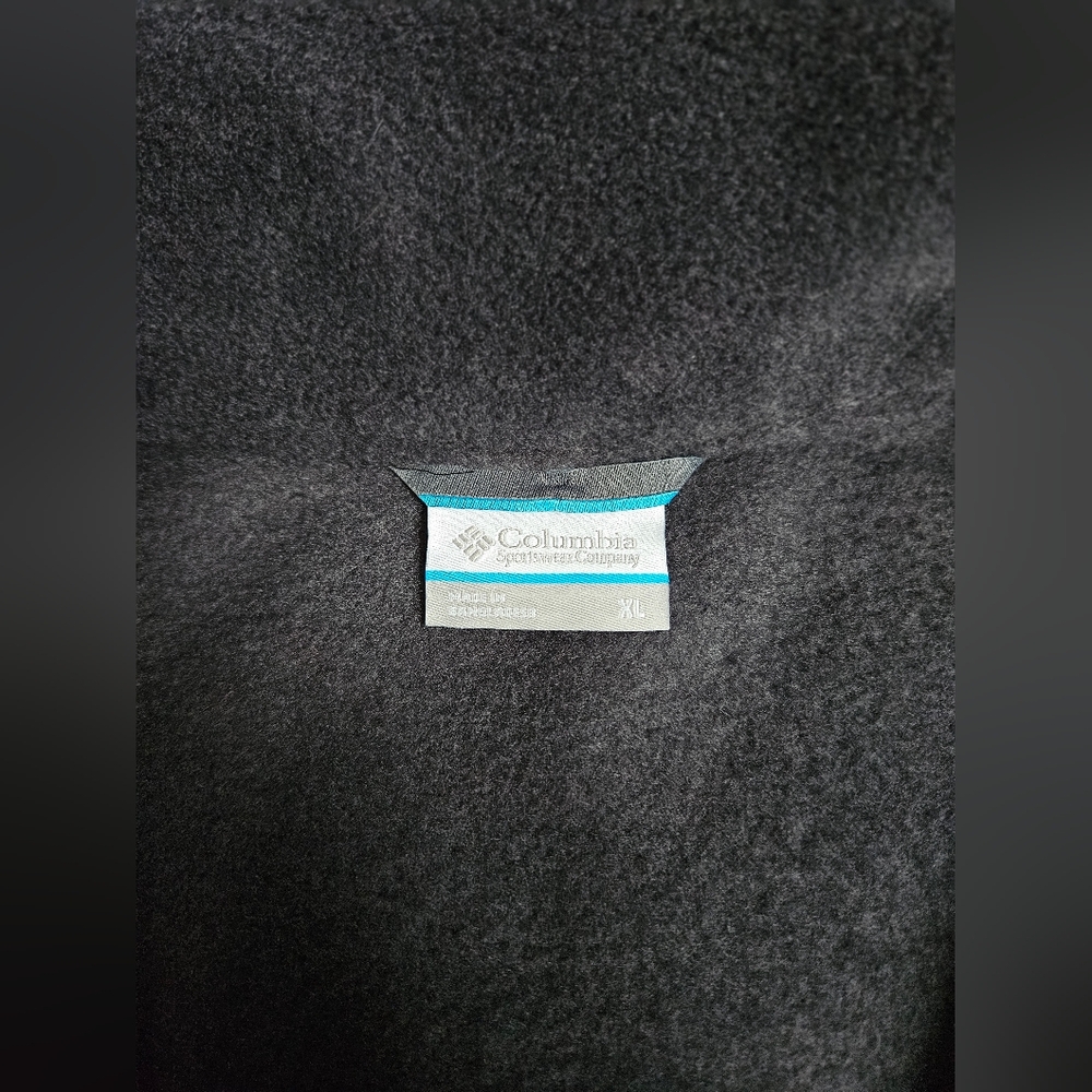 Columbia Mens Black Zip Up Fleece Jacket XL NEW - Picture 4 of 10